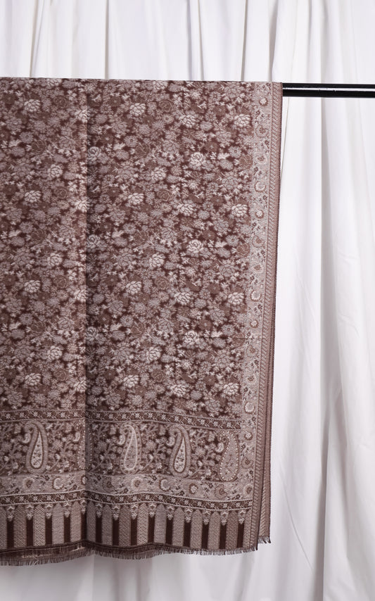 Naqsh Pashmina Hijab - Brown