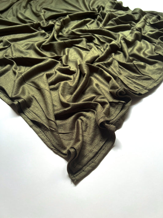 Modal Jersey Hijab - Olive Green
