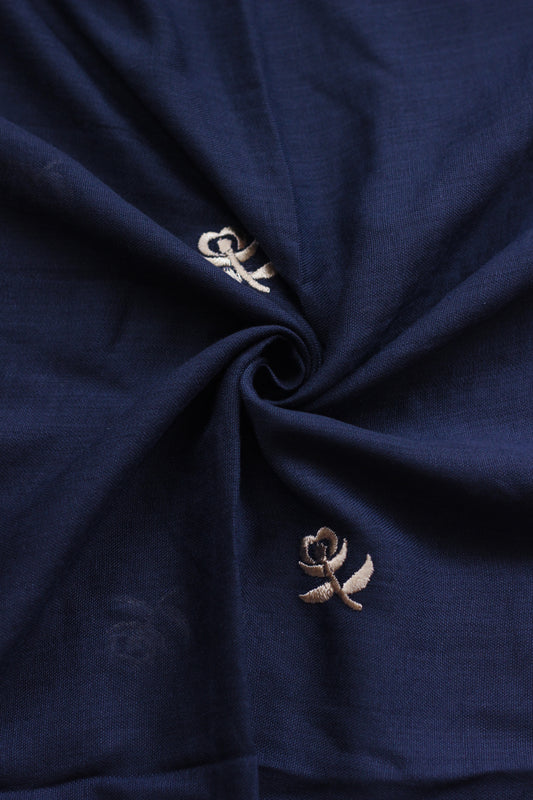 Zahra Embroidered - Navy blue