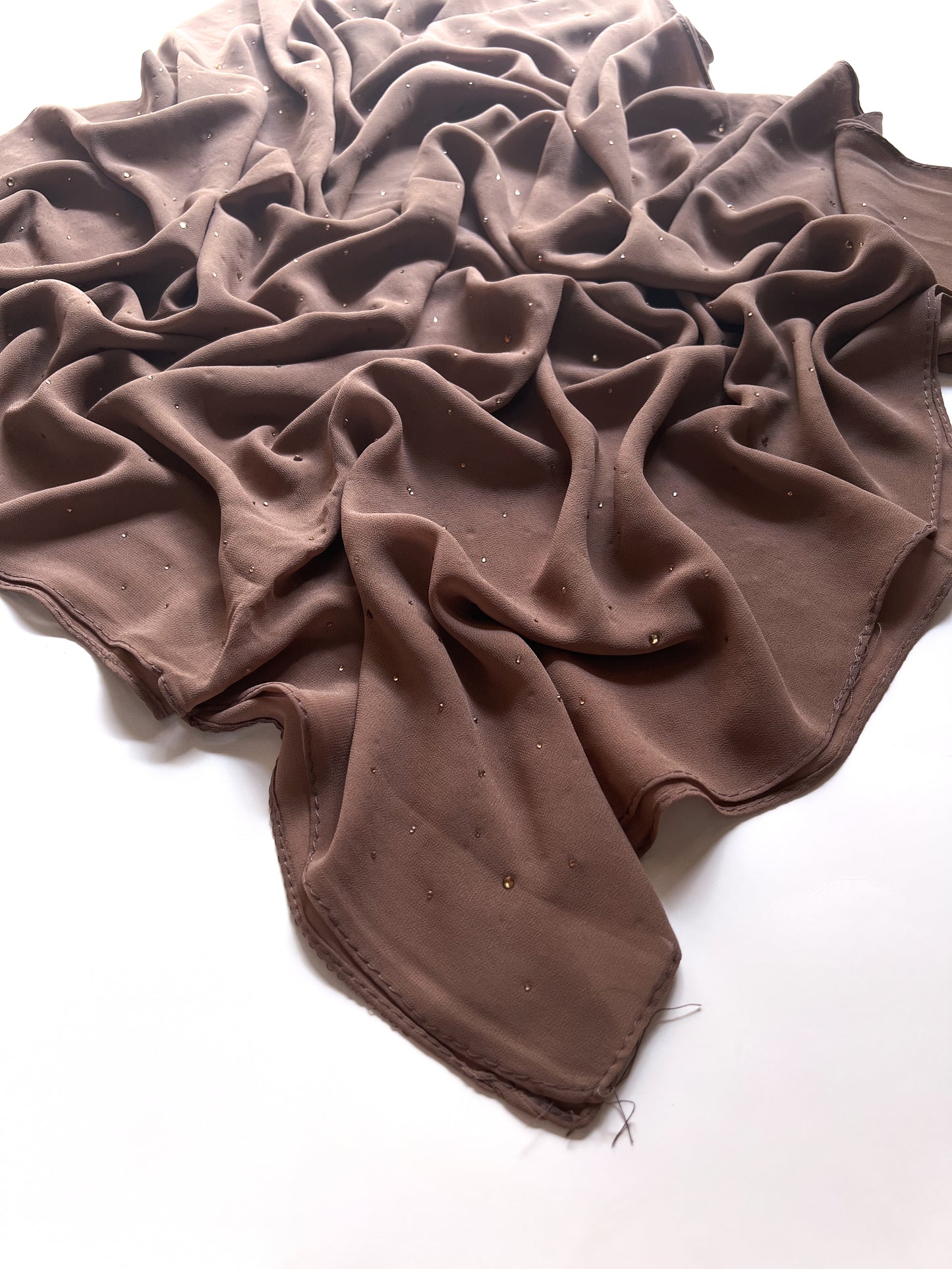 Chiffon Luxe Hijab - Cocoa Fudge