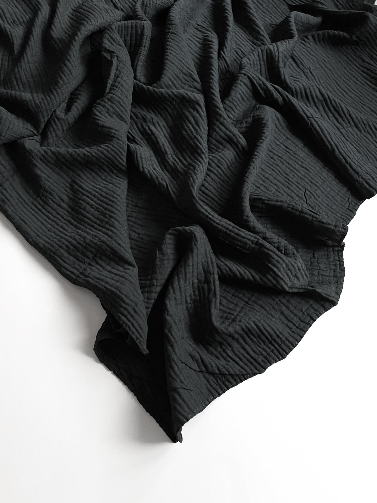 Crumpled Marble Hijab - Charcoal