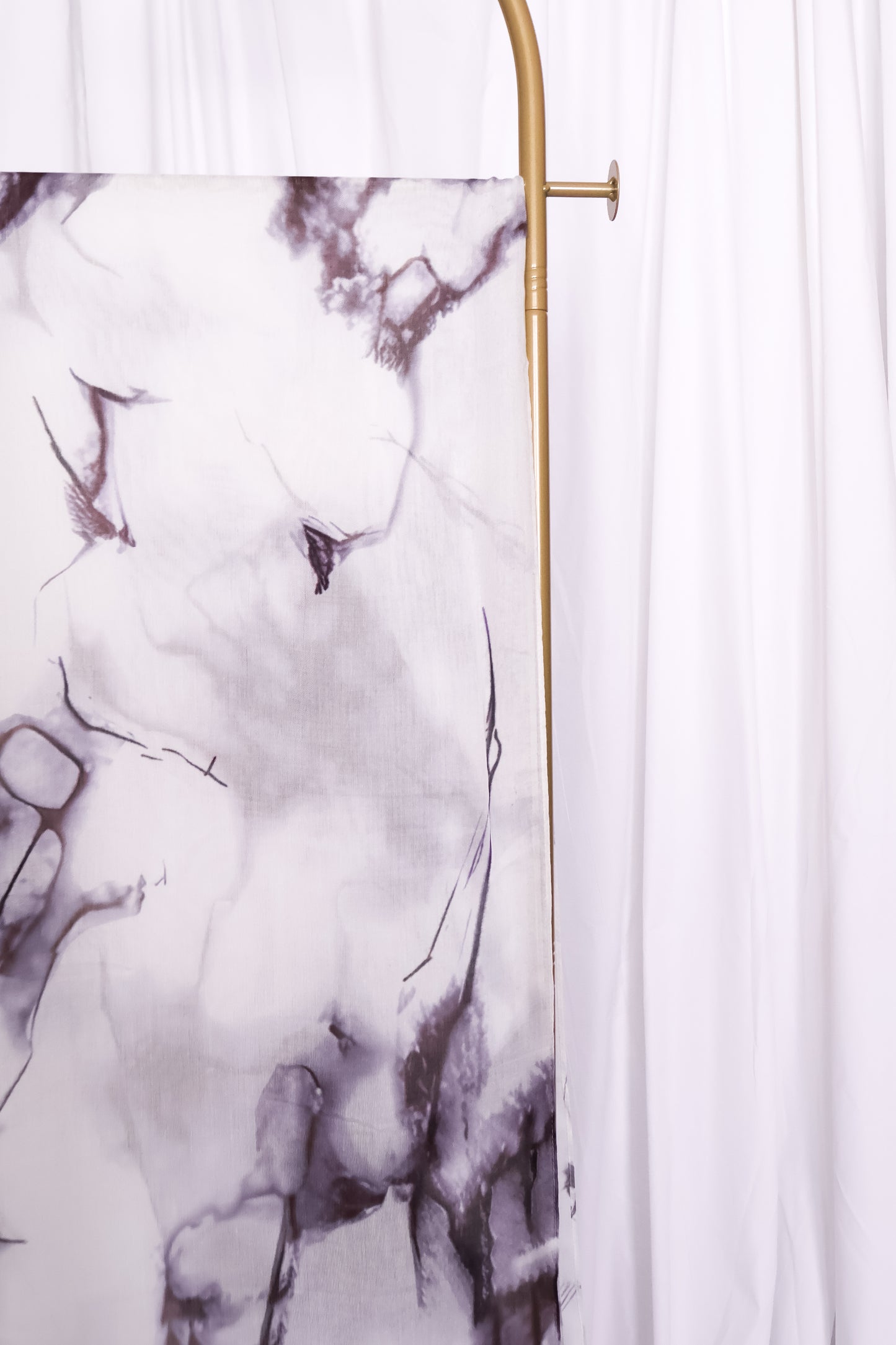 Real Modal Printed Hijab - Classic Marble
