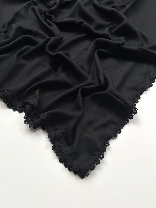 Laced Turkish Lawn - Black