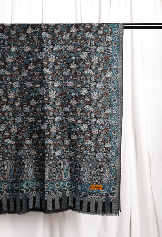 Naqsh Pashmina Hijab - Black