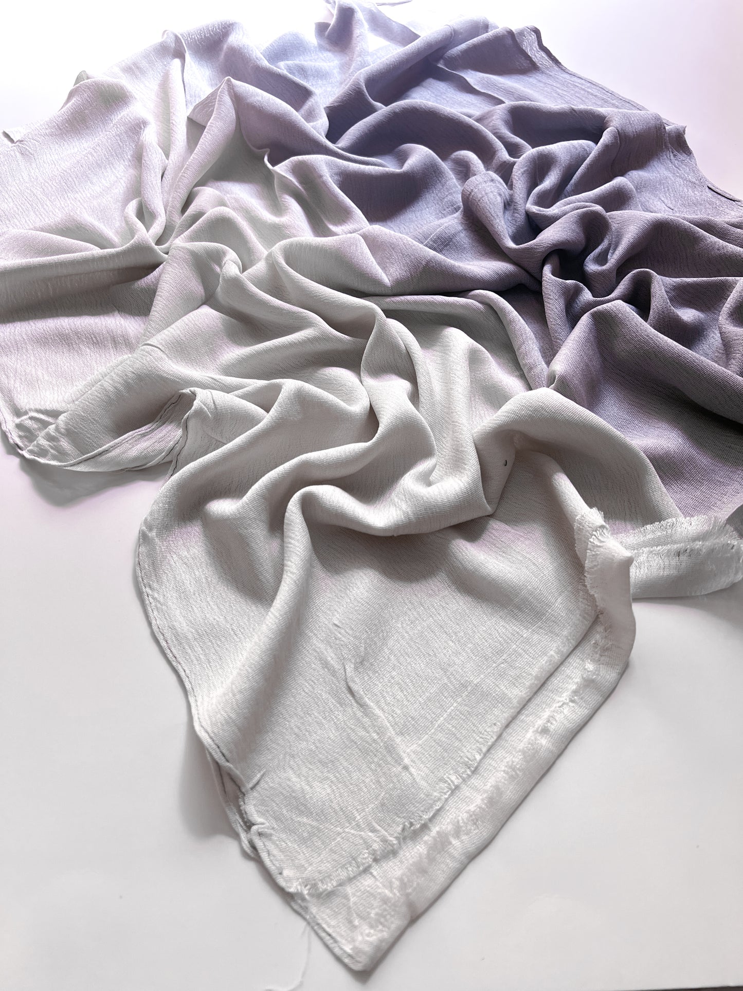 Ombre Lawn Hijab - Cloud