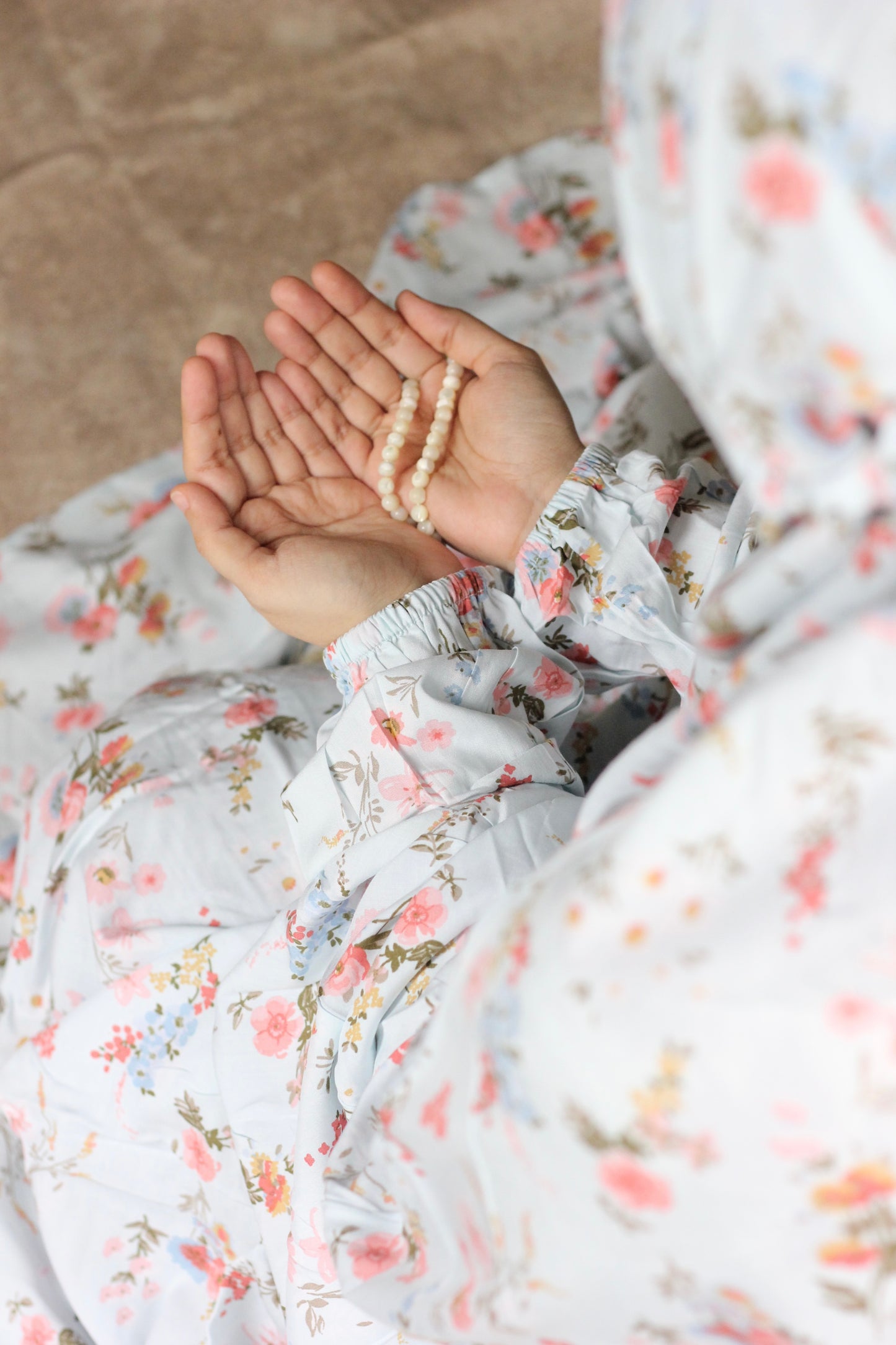 Namaz Chadar With Sleeves - Pakeeza (Blue)