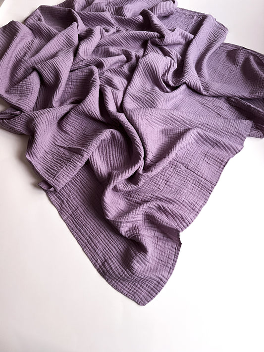 Crumpled Marble Hijab - Light Lavendar