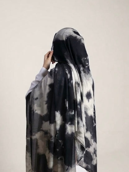 Real Modal Printed Hijab - Shadow