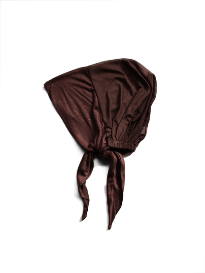 Mesh-Back Underscarf - Chocolate Brown