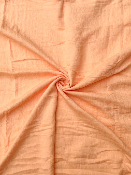 Cotton Crush Hijab - Peach