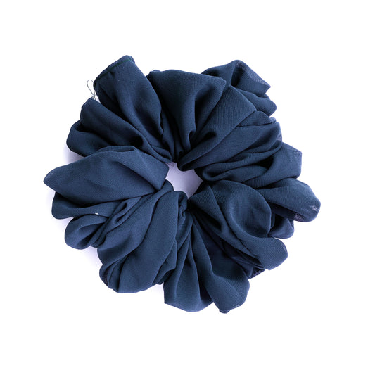 Georgette Volumizing Scrunchie - Ocean Blue