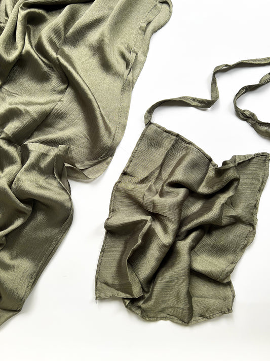 Sheen Hijab & Niqab Set - Sage Green