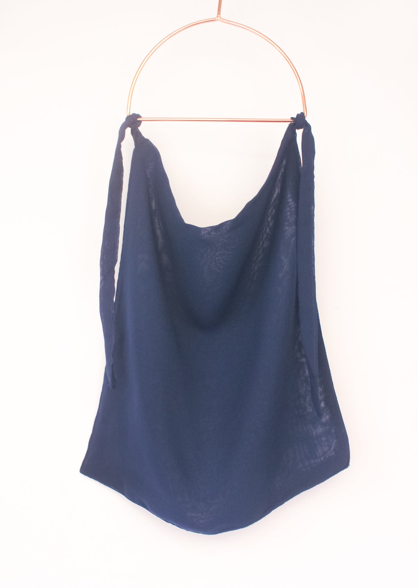 Tie-back Niqab - Denim Grey