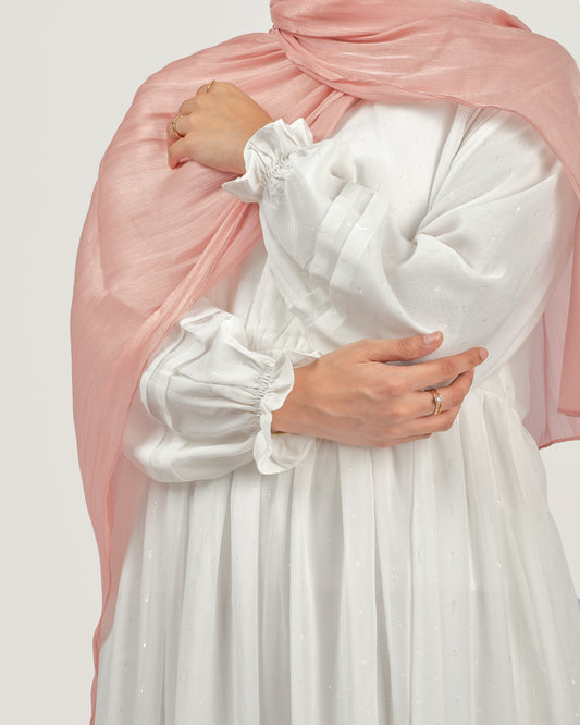 Elizabeth Modest Dress - White