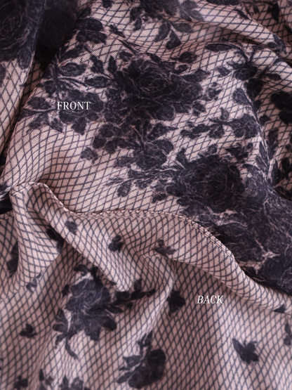 Real Modal Printed Hijab - Chantilly Lace