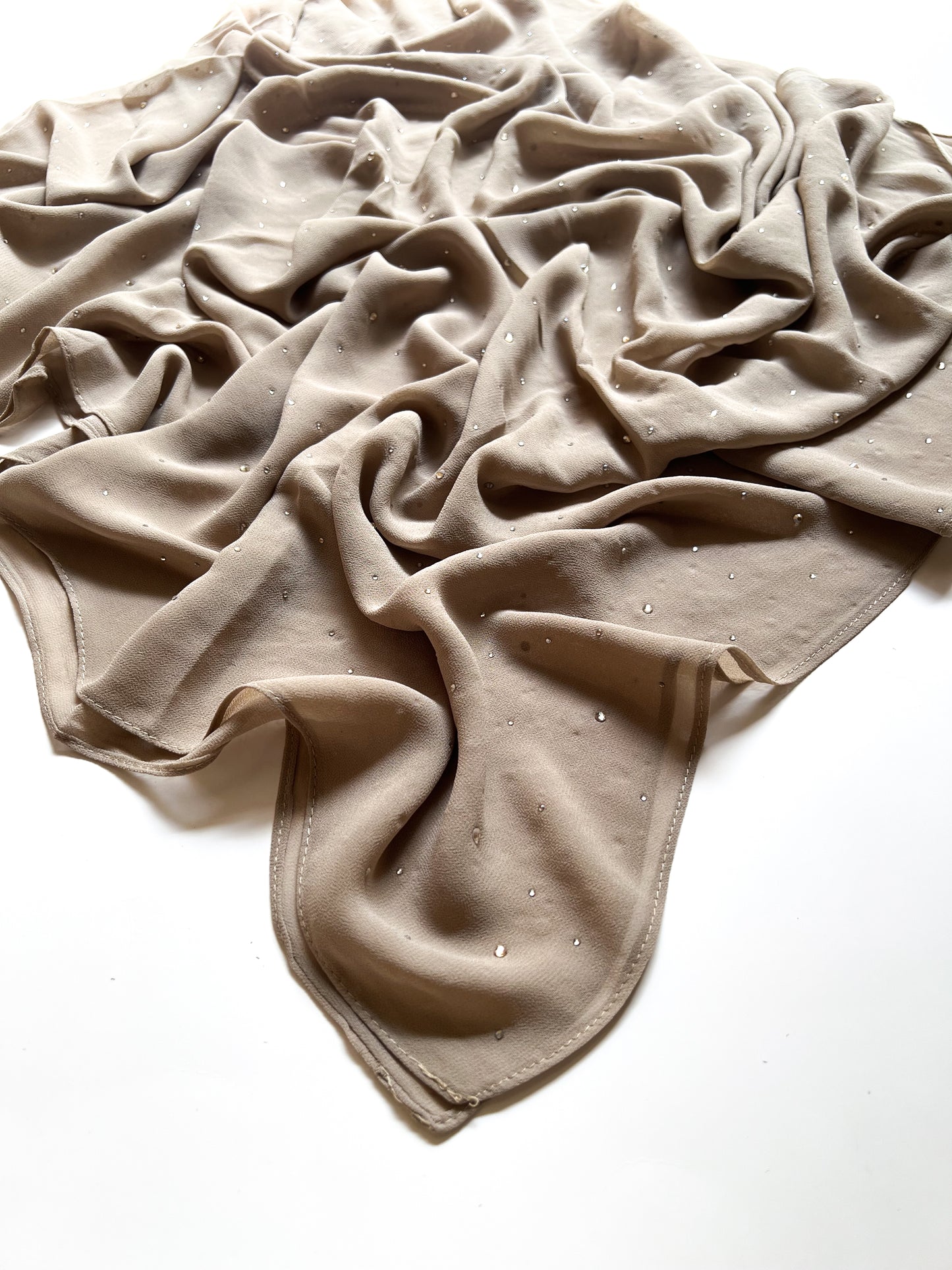 Chiffon Luxe Hijab - Beige