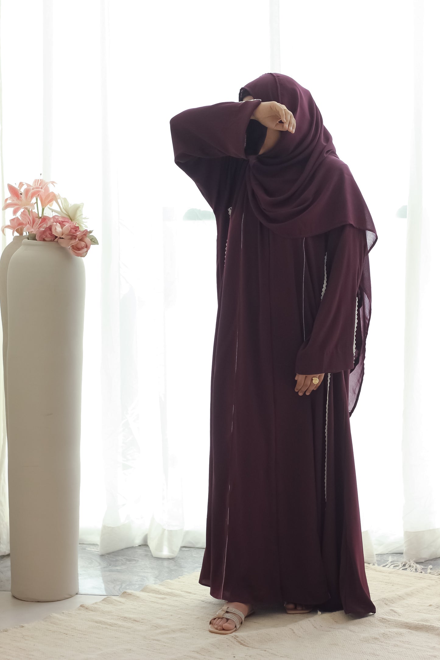 Heba Abaya - Plum