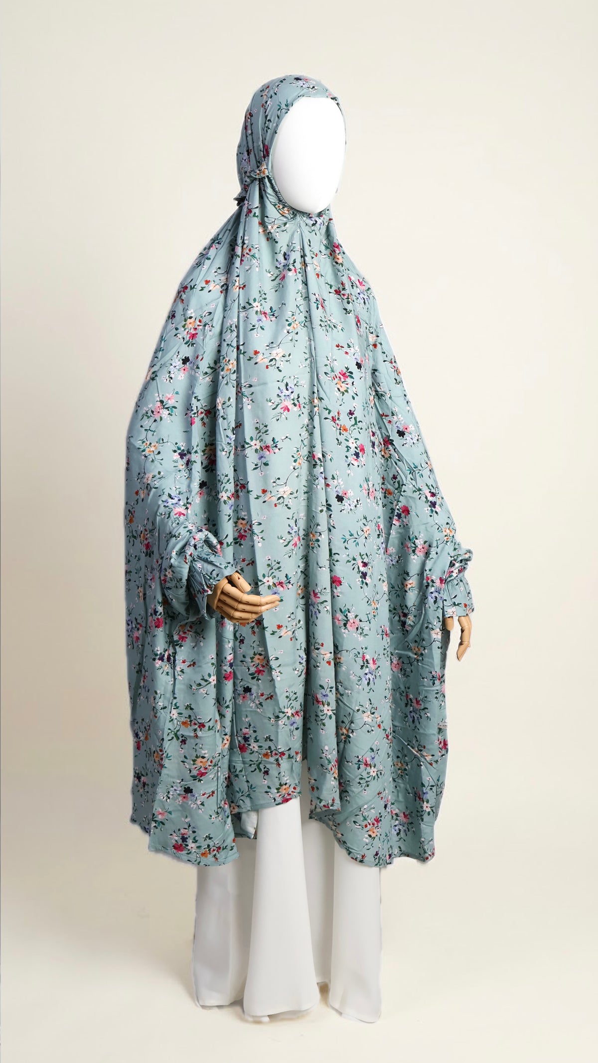 Knee Length Namaz Chadar  - Daneen(Misty Mint)