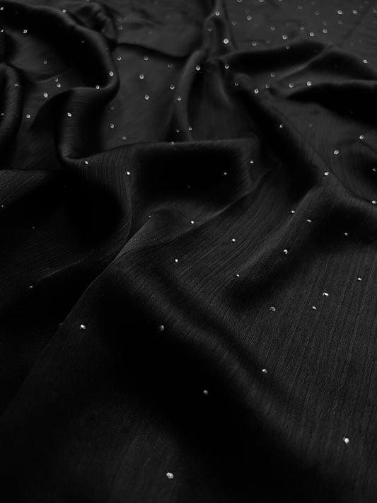 Crinkle Silk Luxe - Black