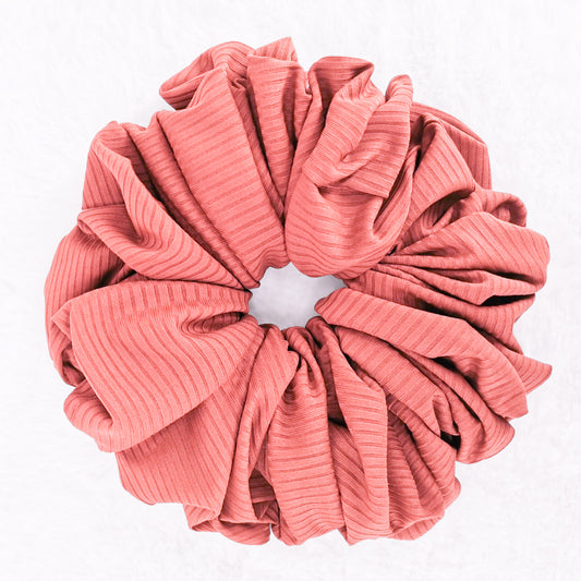 Jersey Volumizing Scrunchie - Coral