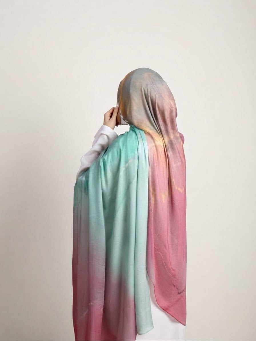 Real Modal Printed Hijab - Spring Haze