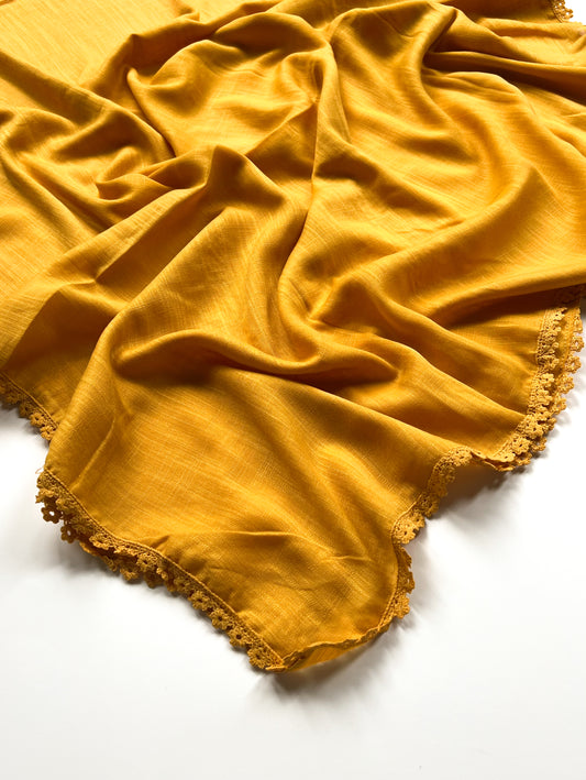 Laced Turkish Lawn - Mustard