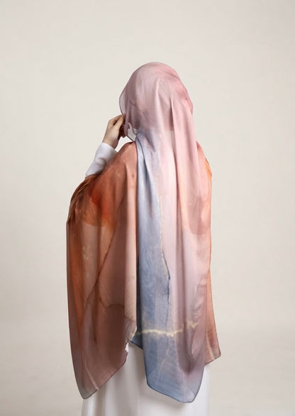 Real Modal Printed Hijab - Dusk till Dawn