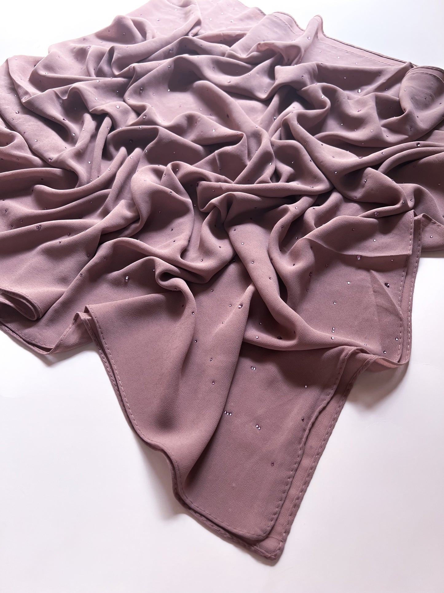 Chiffon Luxe Hijab - Nude Blush