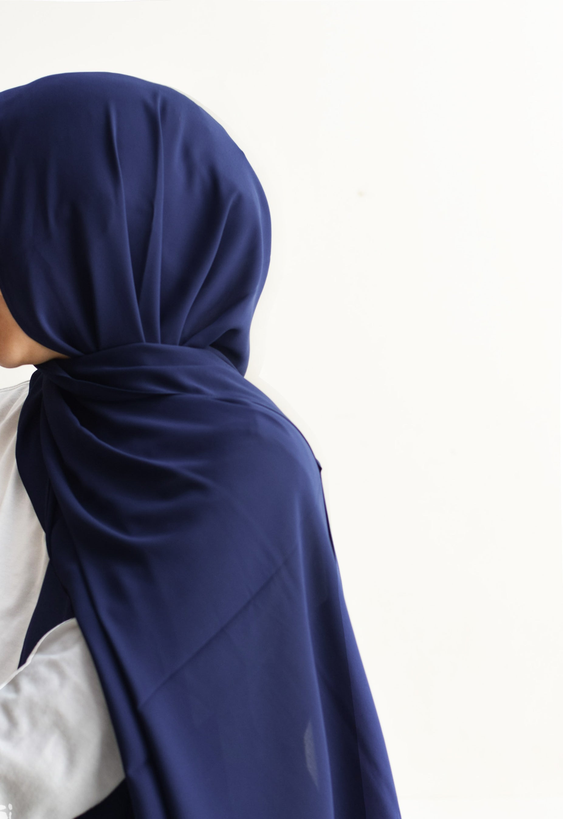 Clearance navy blue headscarf on Sale