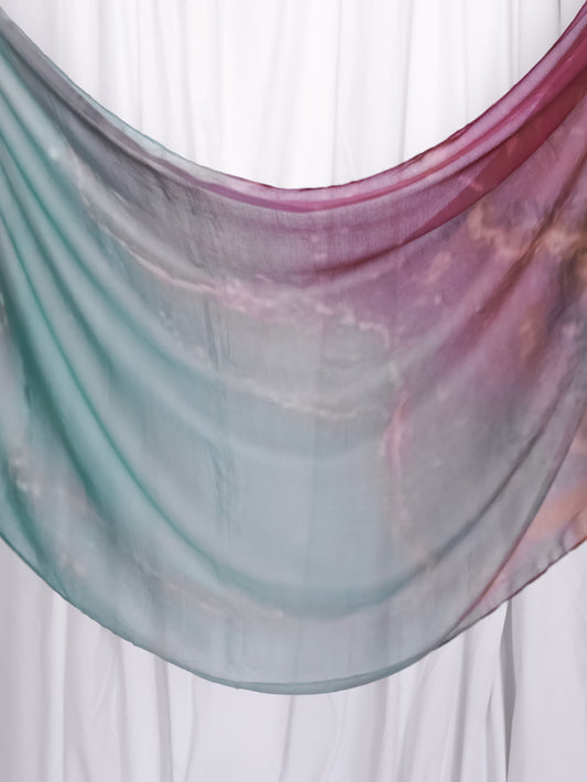 Real Modal Printed Hijab - Spring Haze