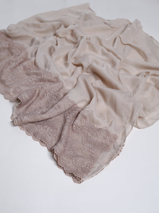 Lace Hijab - Fawn