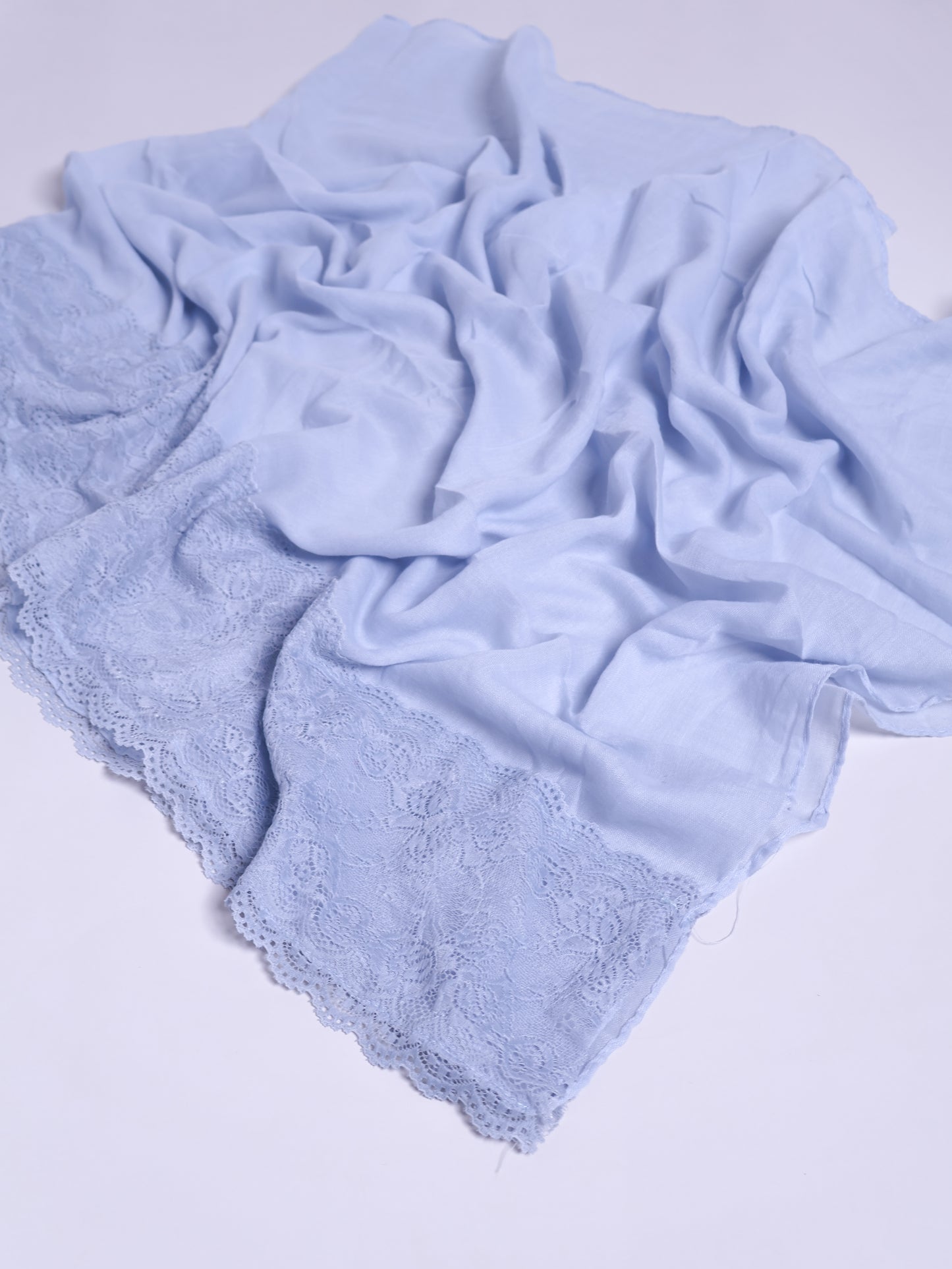 Lace Hijab - Powder Blue