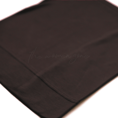 Bonnet Hijab Cap - Dark Brown