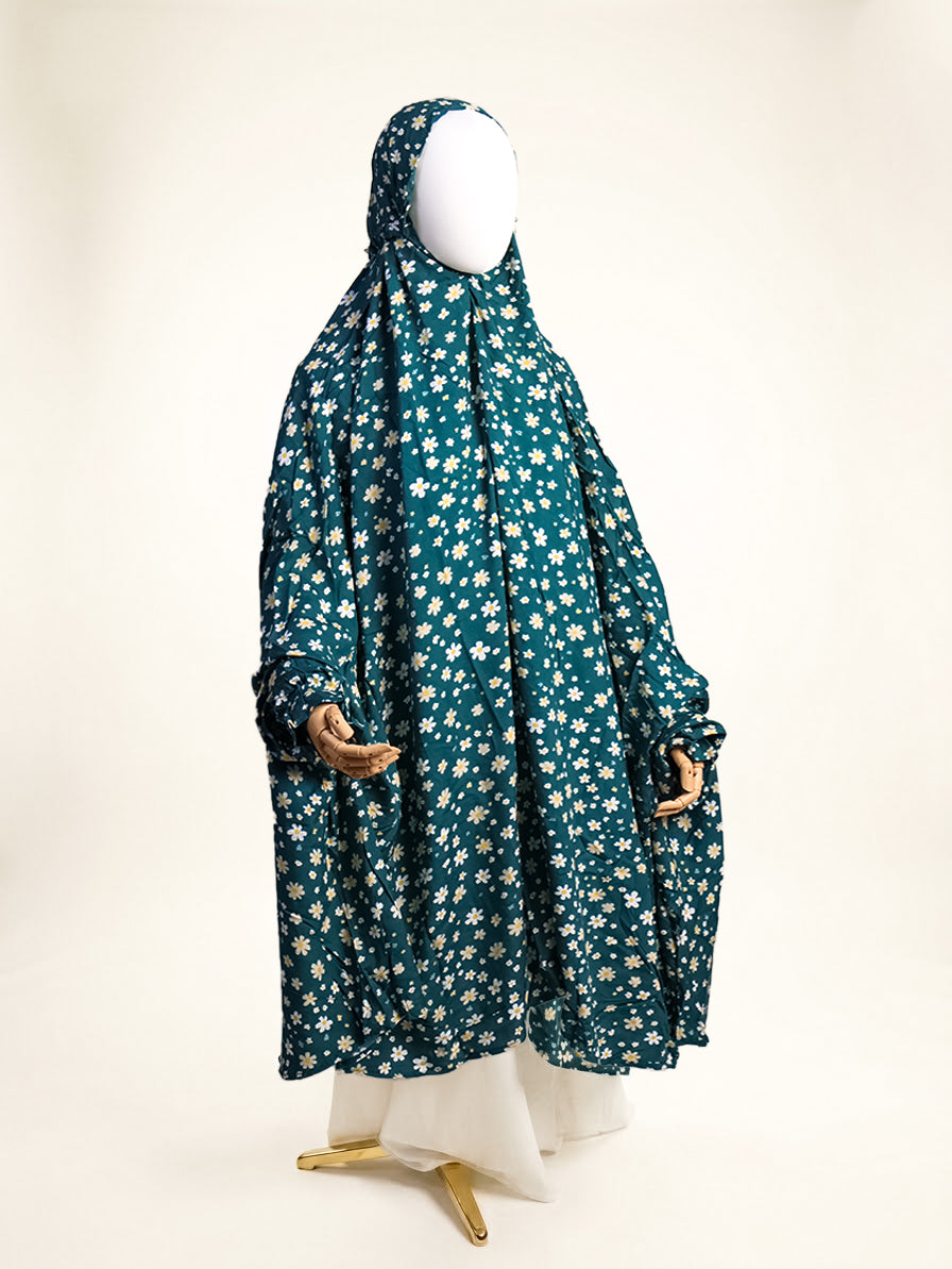 Knee Length Namaz Chadar  - Naaz(Teal)