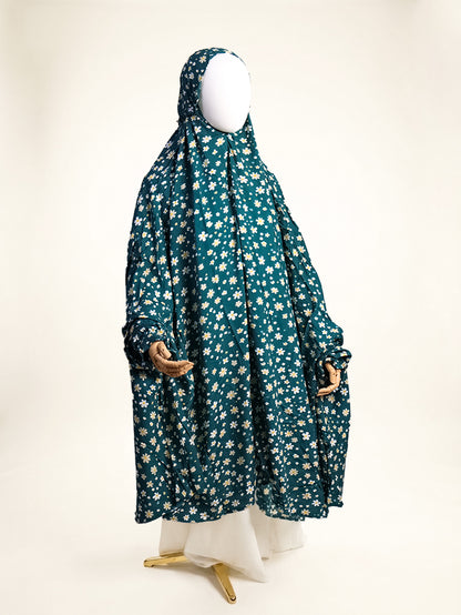 Knee Length Namaz Chadar  - Naaz(Teal)