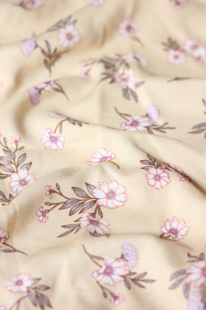 Namaz Chadar With Sleeves - Nazneen (Yellow)