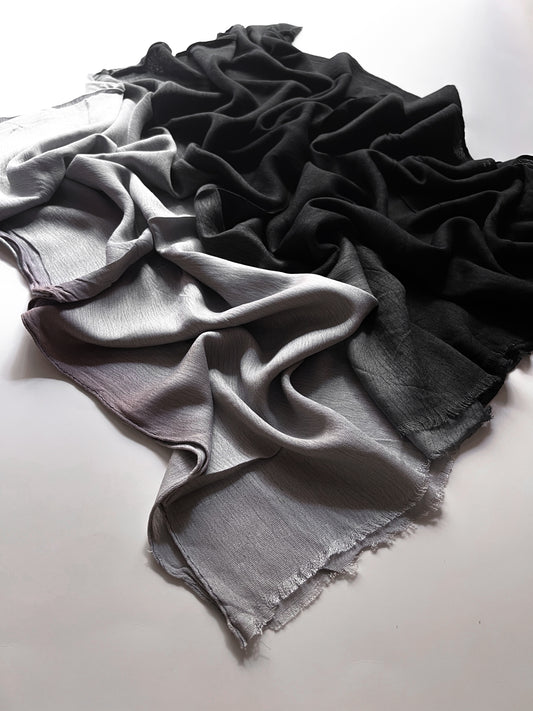Ombre Lawn Hijab - Midnight Dusk