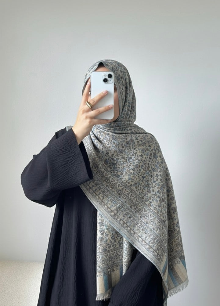 Pashmina Hijab - Smokey Taupe