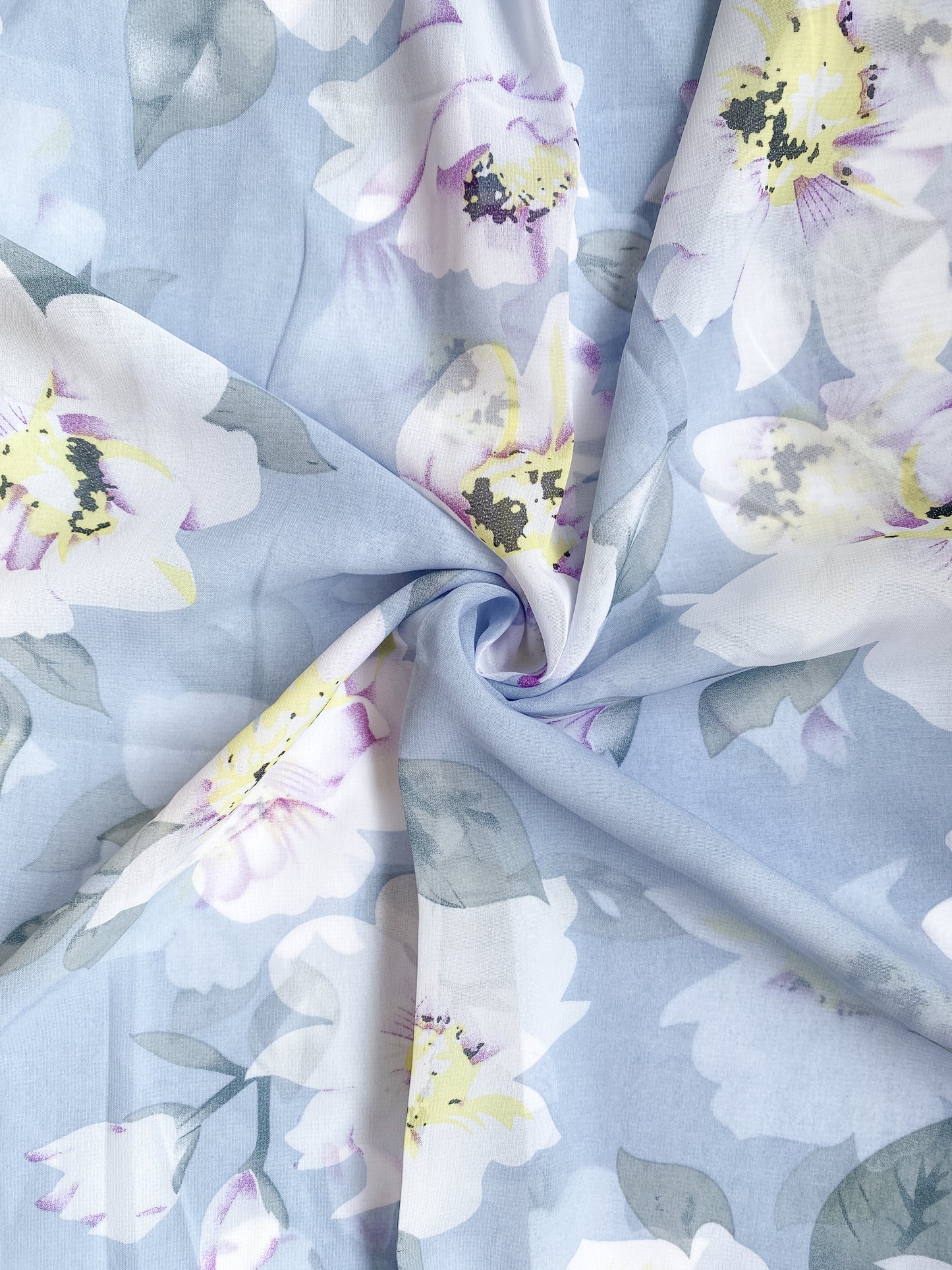 Printed Georgette - Pastel Symphony