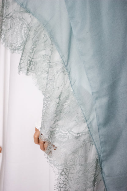 Chantilly Lace Hijab - Mint