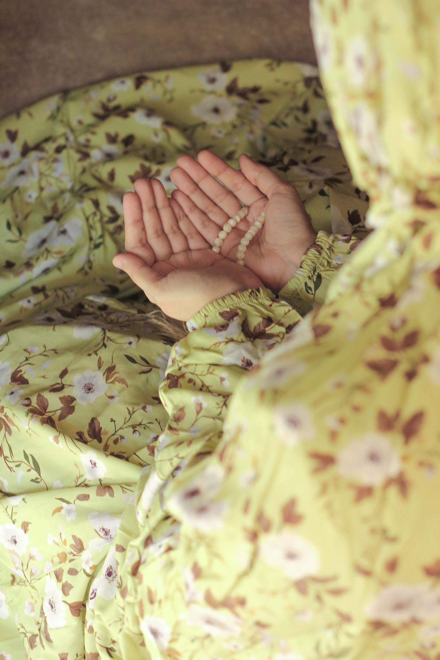 Namaz Chadar With Sleeves -  Meerab (Light Green)