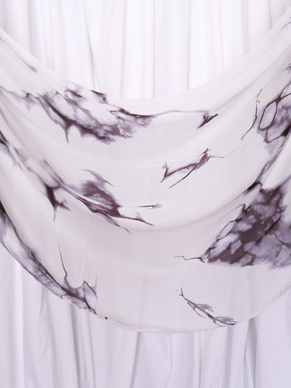 Real Modal Printed Hijab - Classic Marble
