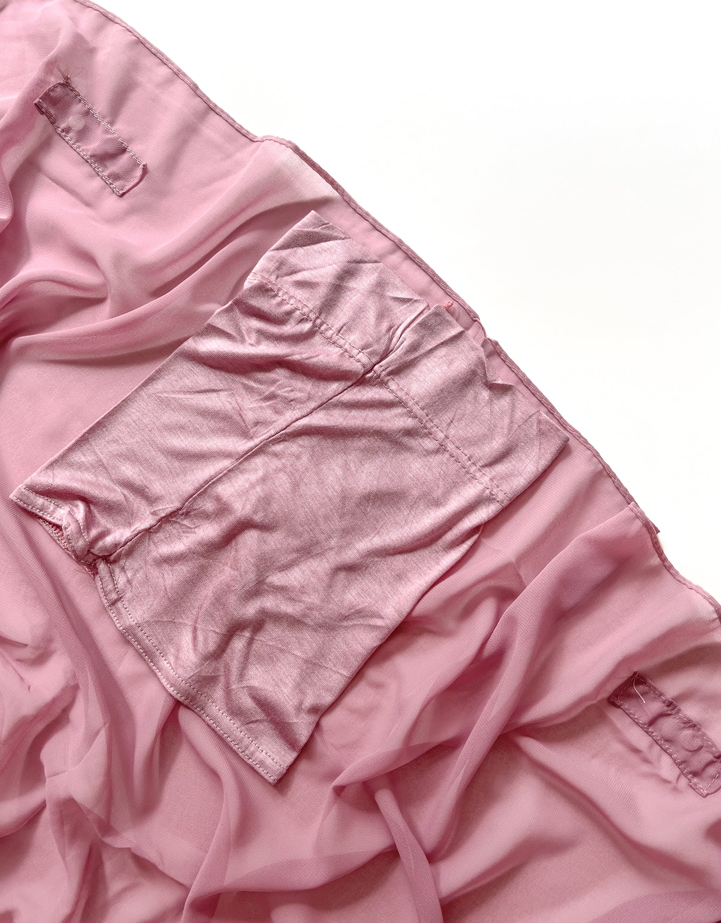 Instant Georgette Hijab with Built-in Magnets - Rose Pink