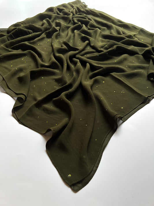 Chiffon Luxe Hijab - Olive