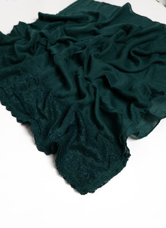 Lace Hijab - Emerald