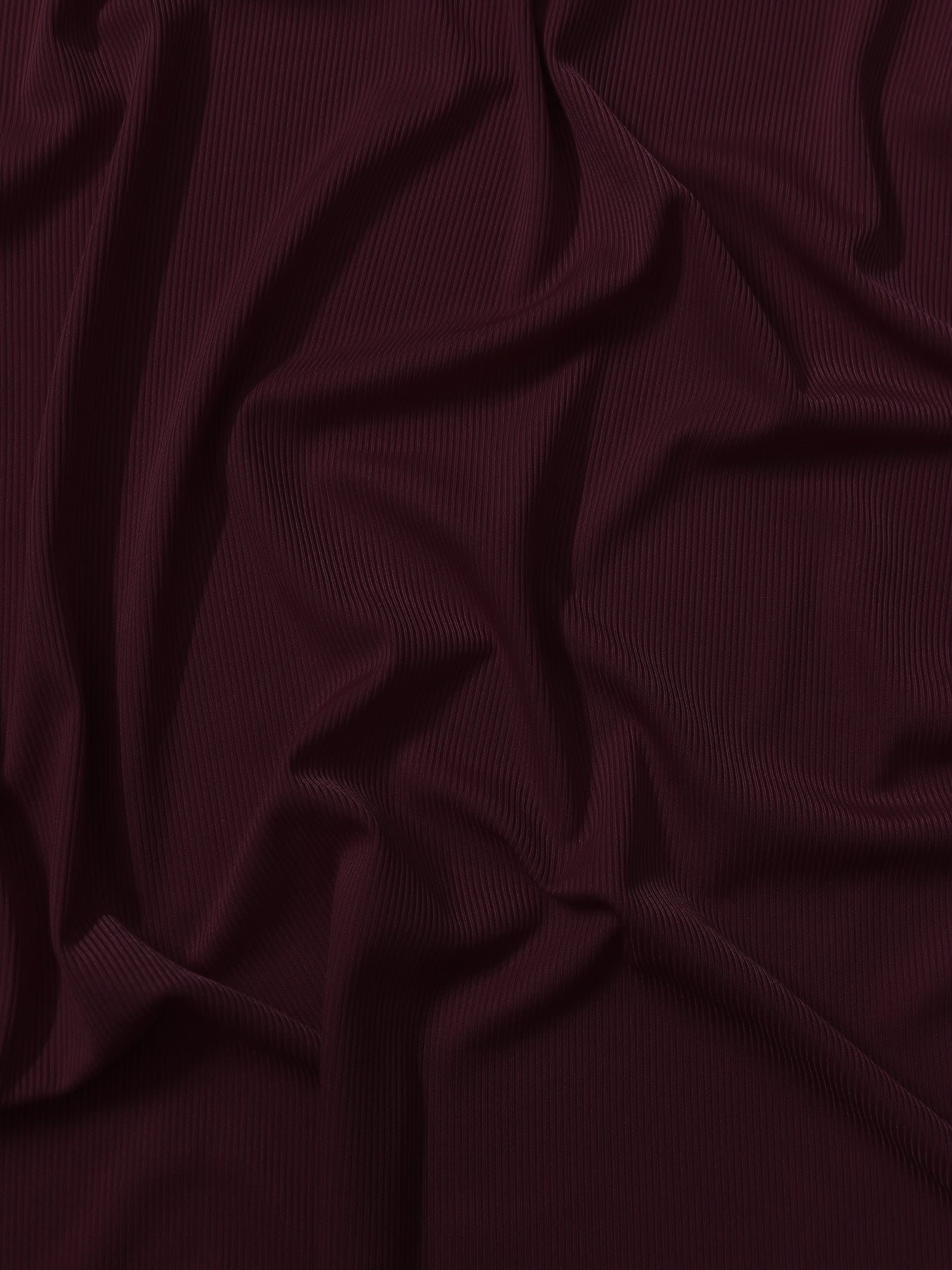 Ribbed Jersey Luxe - Dark Maroon