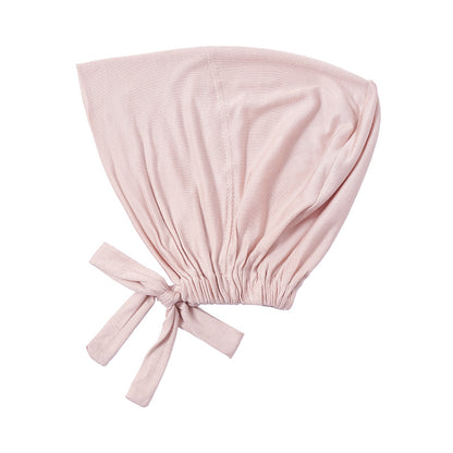 Malaysian Tie-Back Hijab Cap - Nude Pink