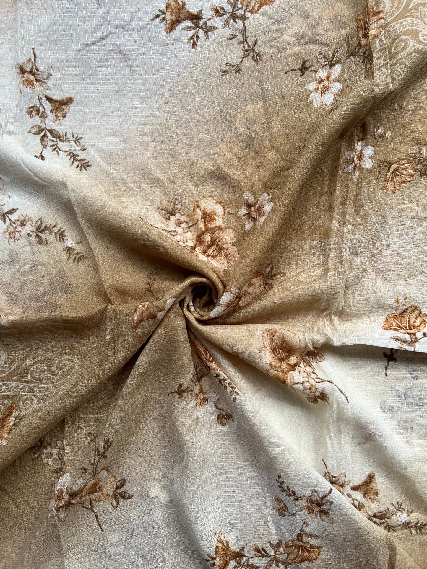 Zuheyra Printed Hijab - Stone