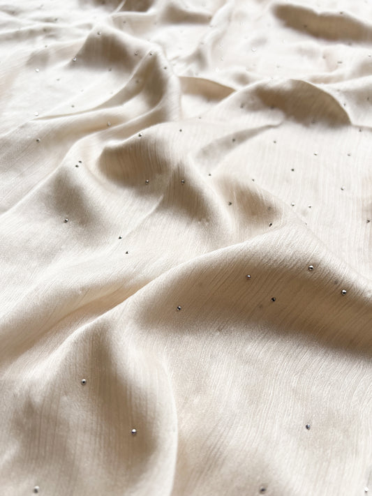 Crinkle Silk Luxe - Ivory