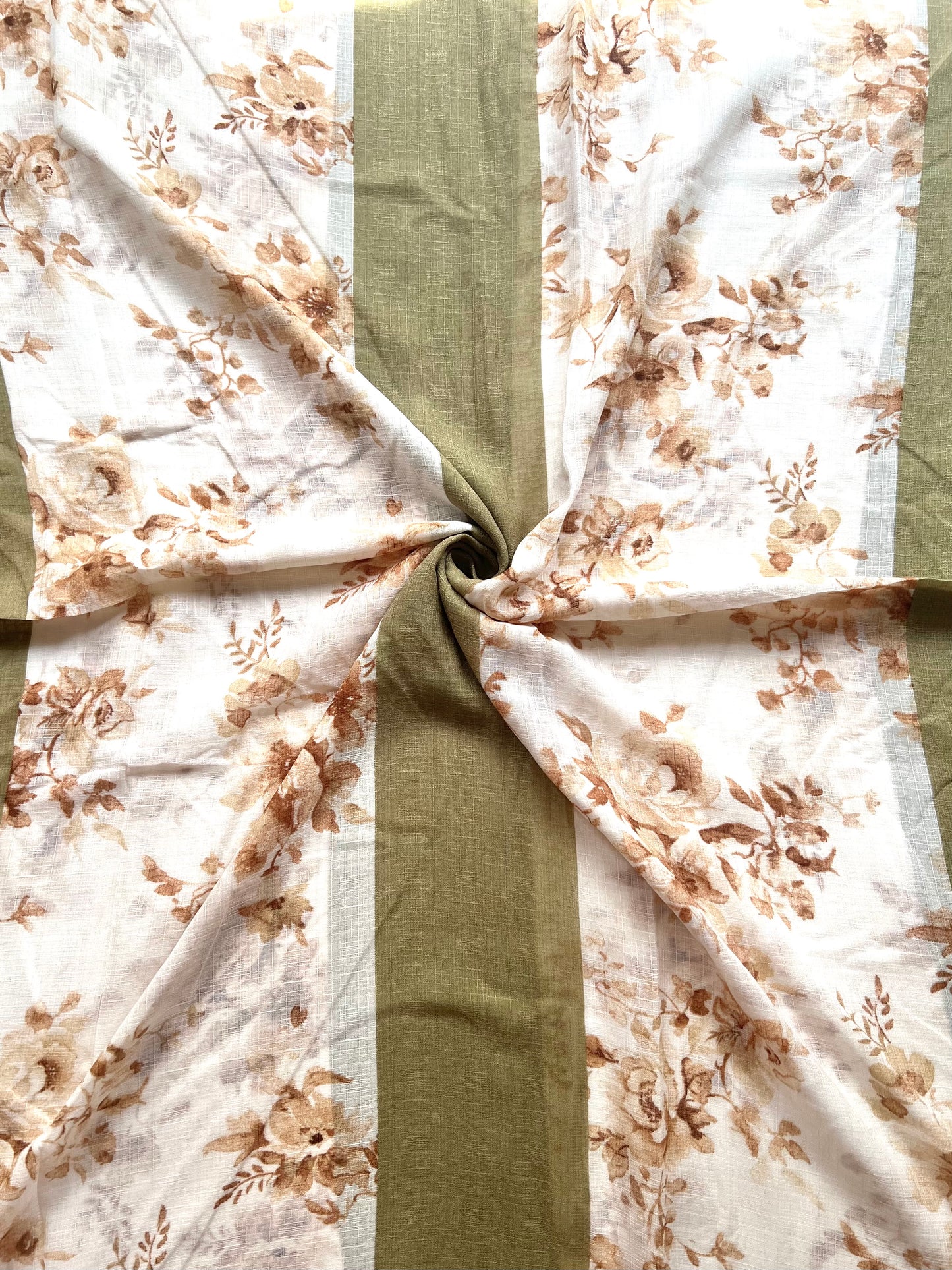 Rumana Printed Hijab - Light Olive